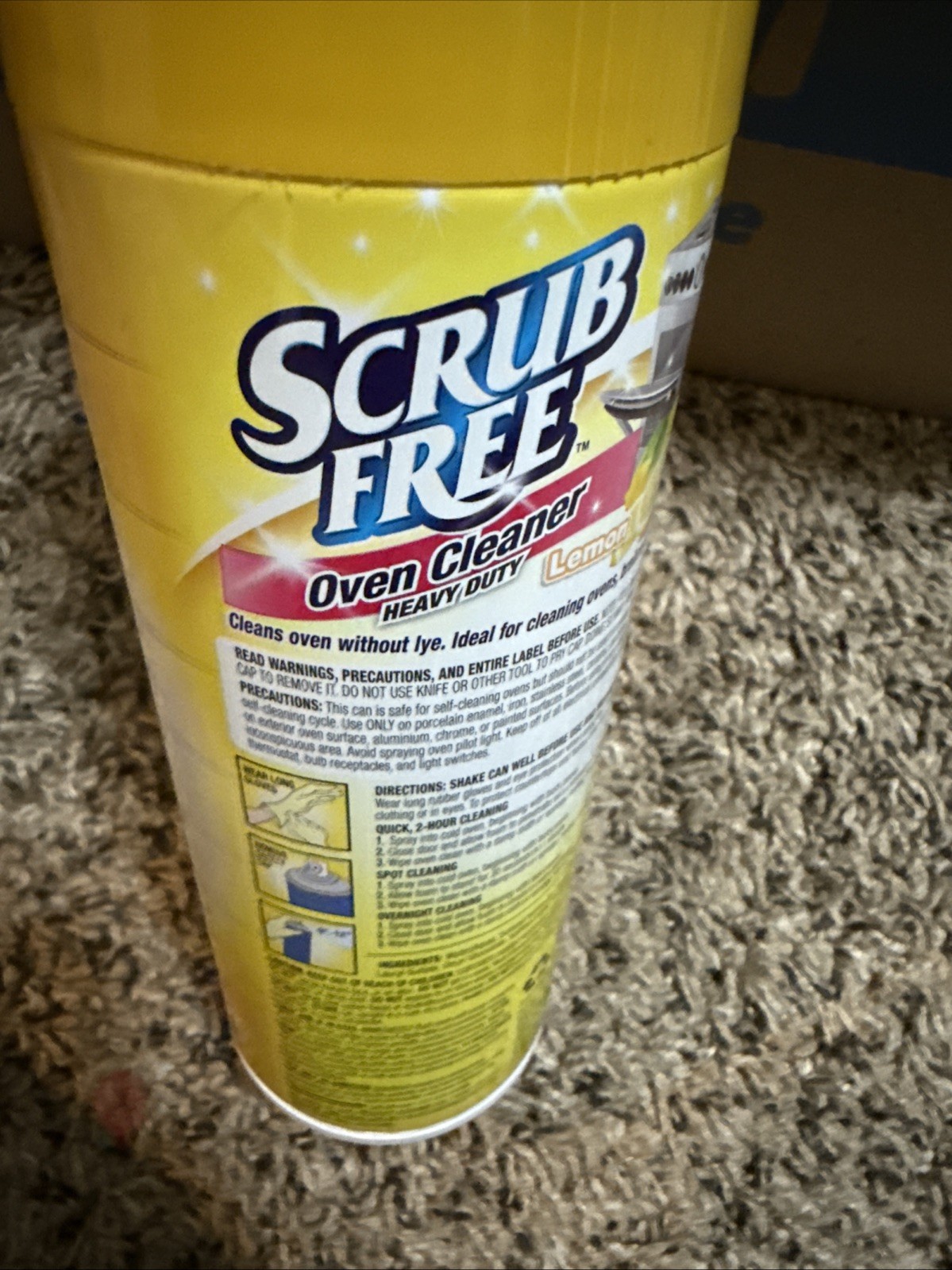 Scrub Free Oven Cleaner Lemon 12oz – Heavy Duty Degreaser Spray
