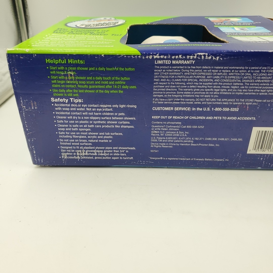 Scrubbing Bubbles Automatic Shower Cleaner Kit With 2 Bottles Solution New