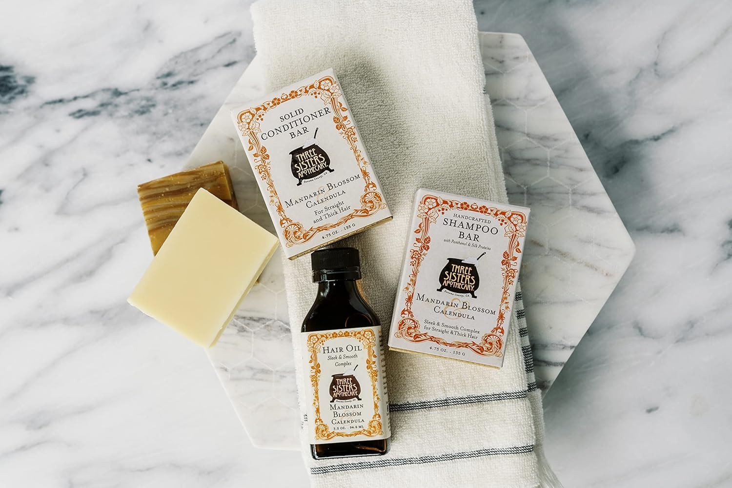Three Sisters Apothecary Daily Solid 4.75 oz. Shpoo Bars (Mandarin