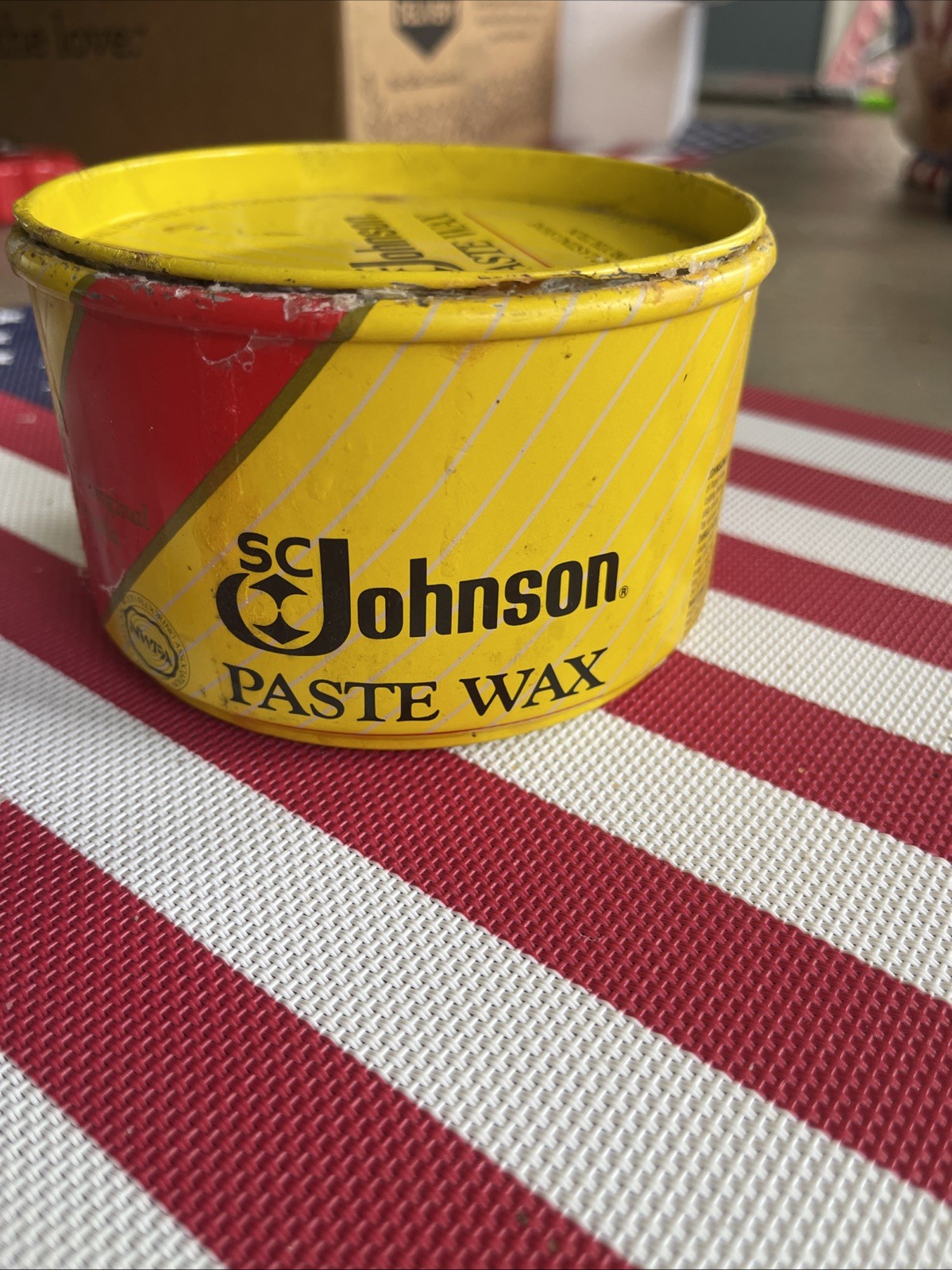 SC Johnson Paste Wax 16 Oz Original Formula Discontinued 85% Full