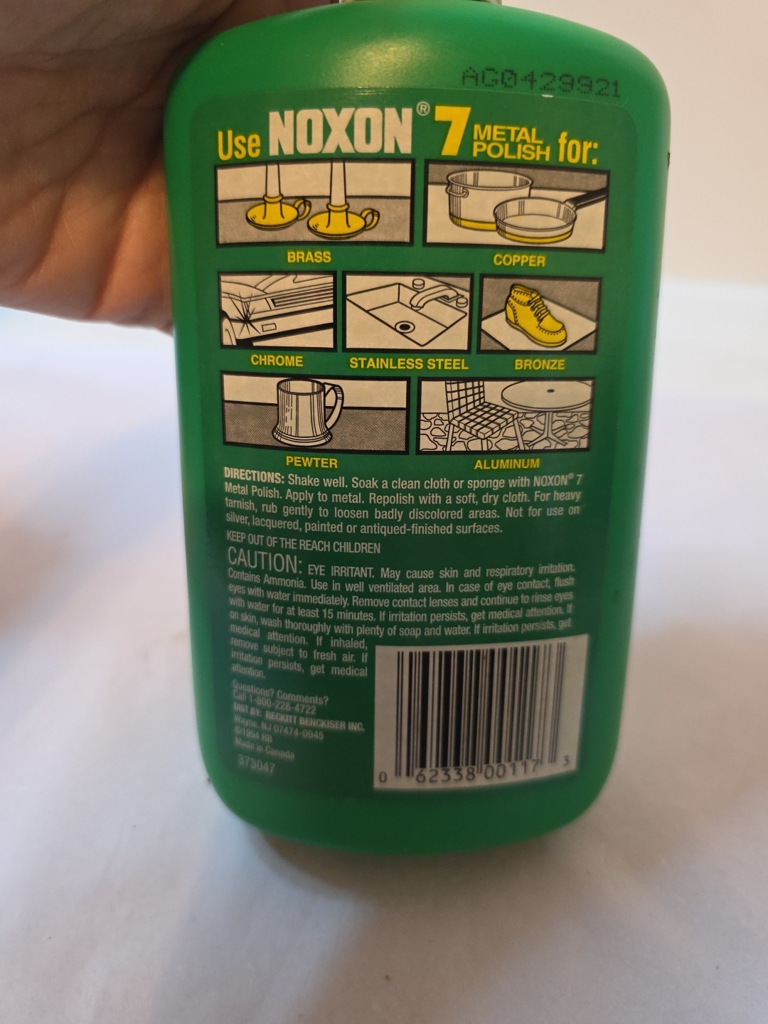 NOXON 7 Metal Polish DISCONTINUED – Pre-Owned ~90% Full – SEE DESCRIPTION
