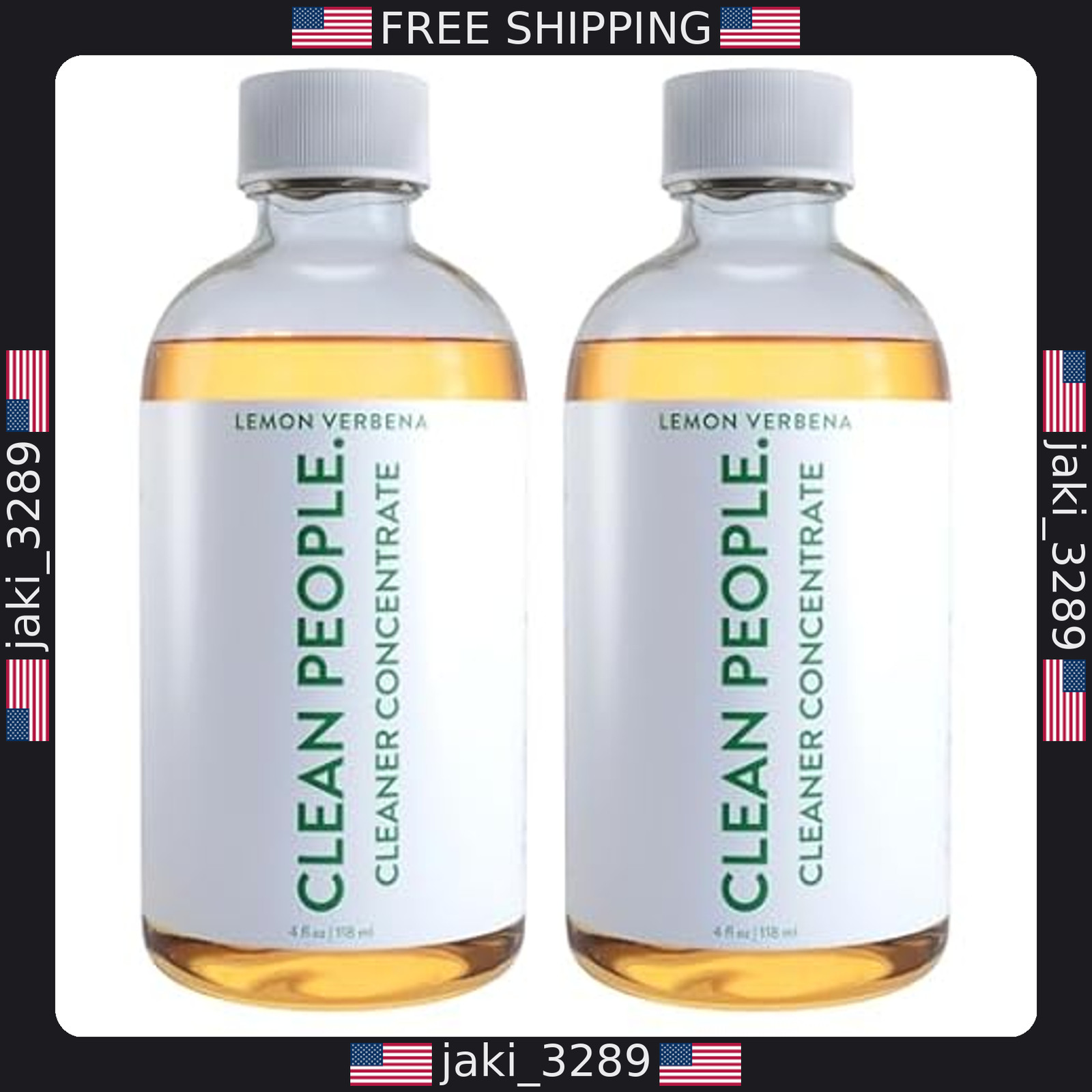 All-Purpose Cleaner Concentrate – Lemon Verbena Scent (4oz, 2 Pack) Recyclable