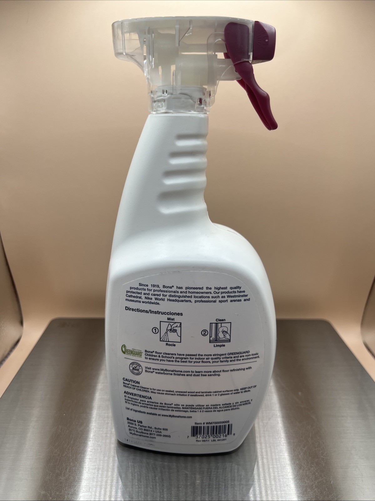 Bona Wood Cabinet Cleaner 36 oz Value Size Trigger Spray Discontinued NEW Rare