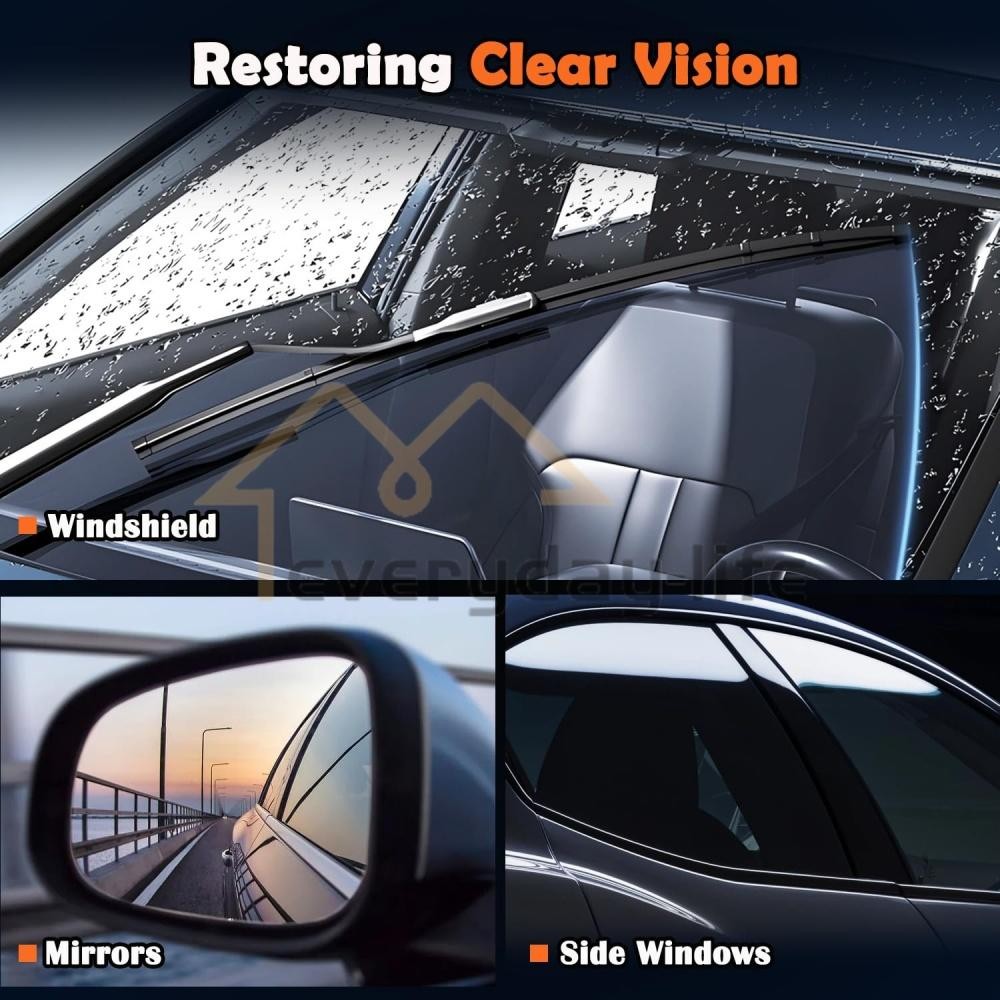 NEW 100g Car Glass Oil Film Remover – Windshield Cleaner Brush, Water Repellent