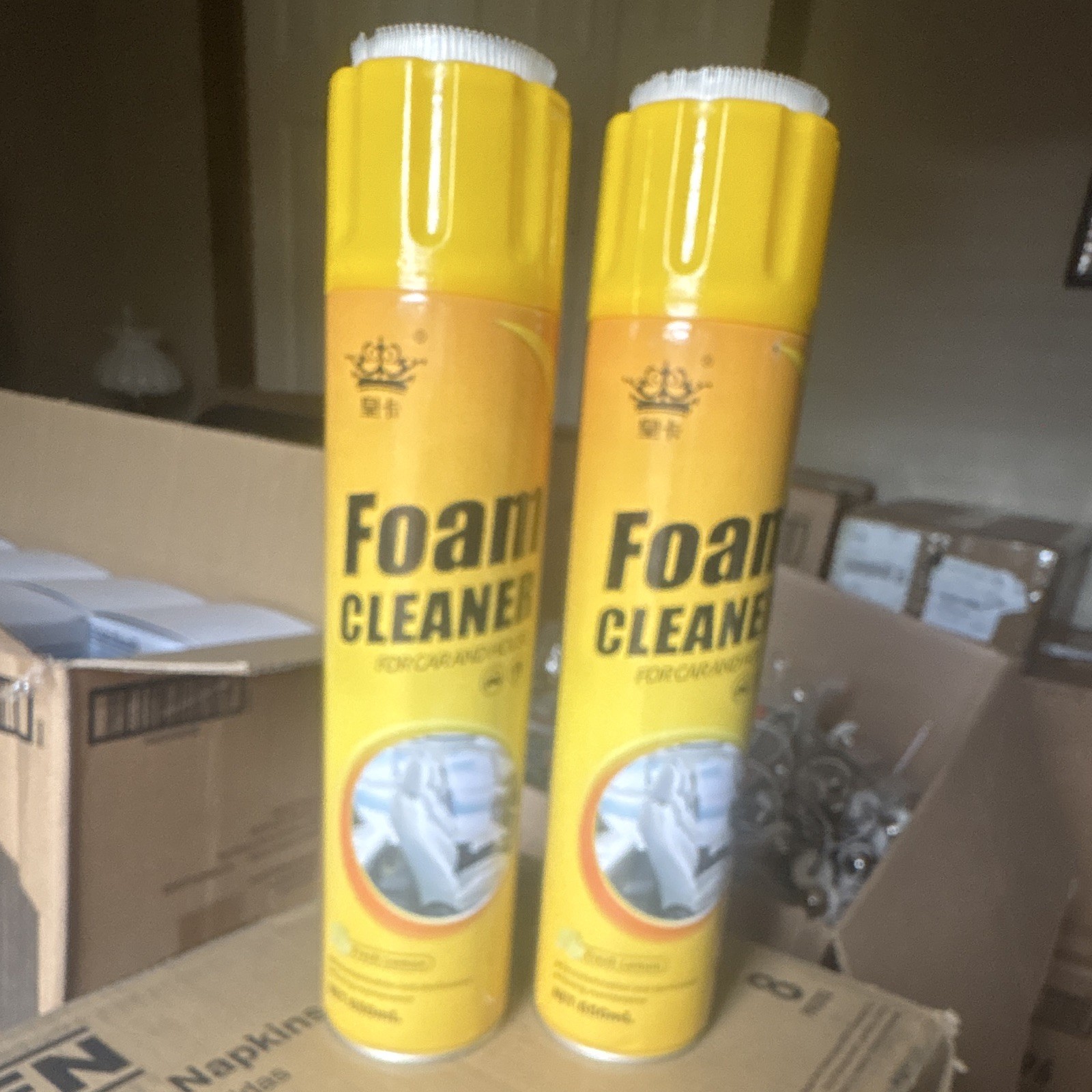 Foam Cleaner Aerosol Spray Cans 2 Pack for Car, Foaming Cleaner Formula