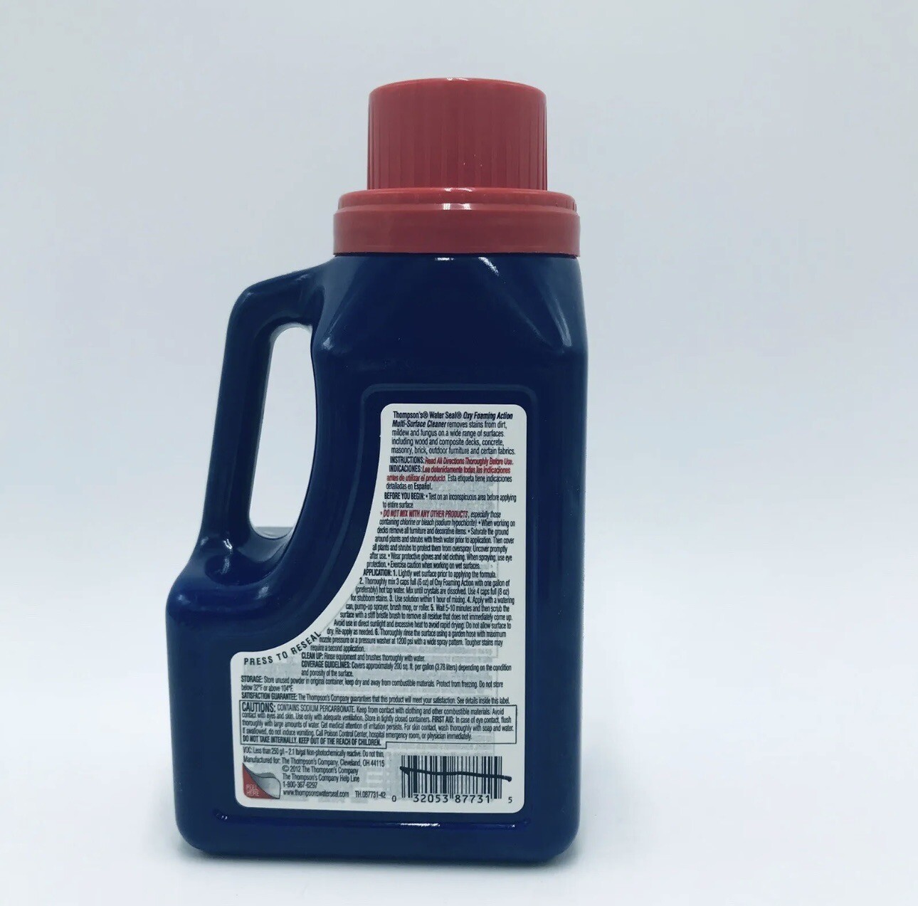 Thompson’s WaterSeal Oxy Foaming Action Exterior Multi-Surface Cleaner 2 lb New