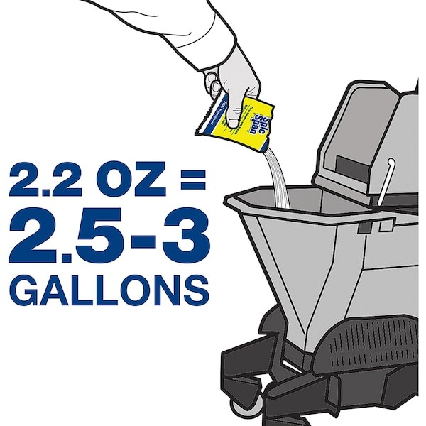 Spic And Span 02010 Powder Bleach Floor Cleaner, 2.2 Oz., Pk45