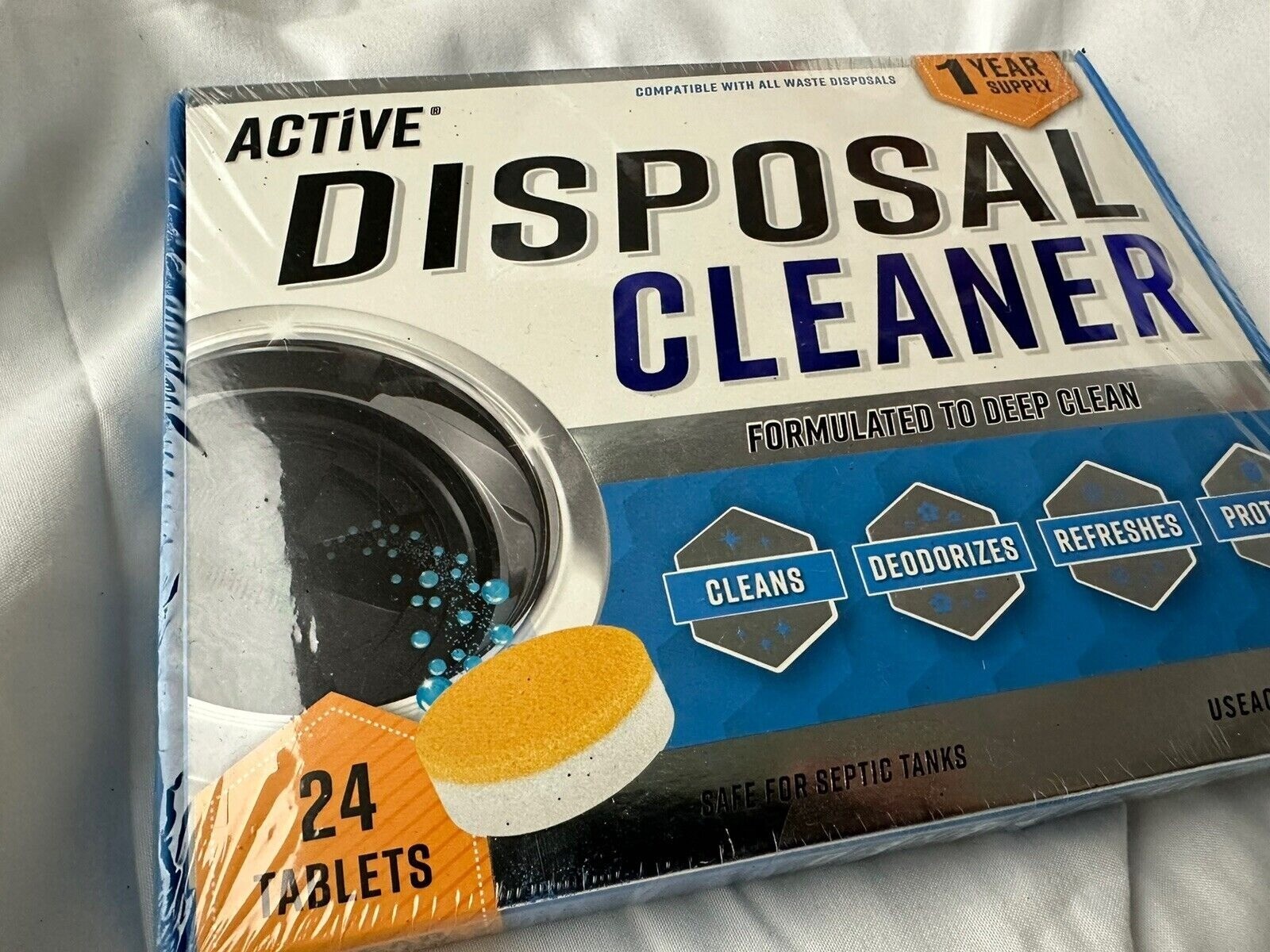 Active Sink Garbage Disposal Cleaner Tablets 24 ct Septic Safe Sink Deodorizer