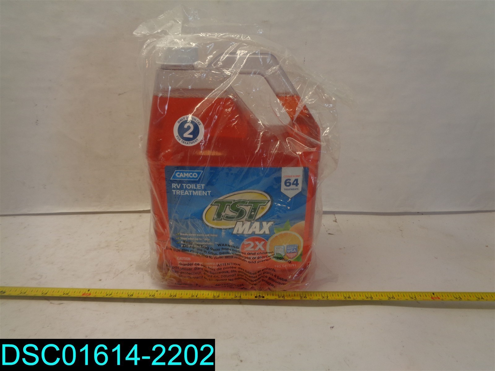 QTY=2 GAL: (1 GAL X 2) Camco 41197 TST Ultra Orange Scent RV Toilet Treatment