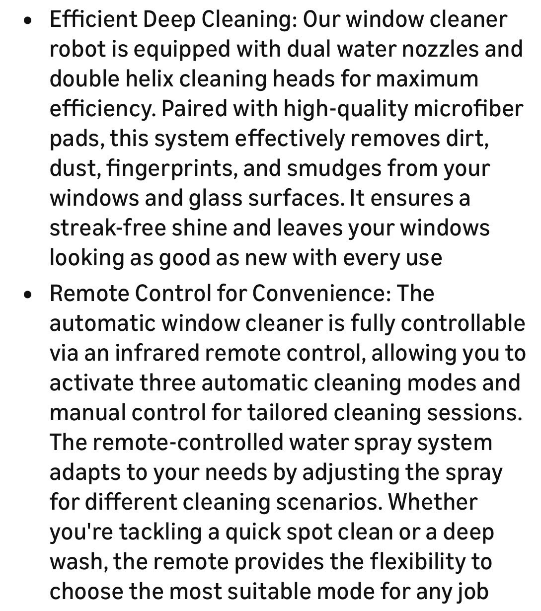 Window Cleaning Robot 2026 Auto Dual Spray, Intelligent Cleaning w/Path Plan’g