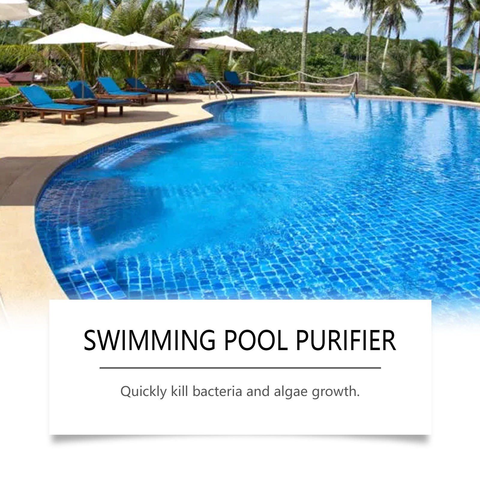 Hozonex Swimming Pool Purifier,Pro Pool Water Purifier Liquid,Removes Cloudiness