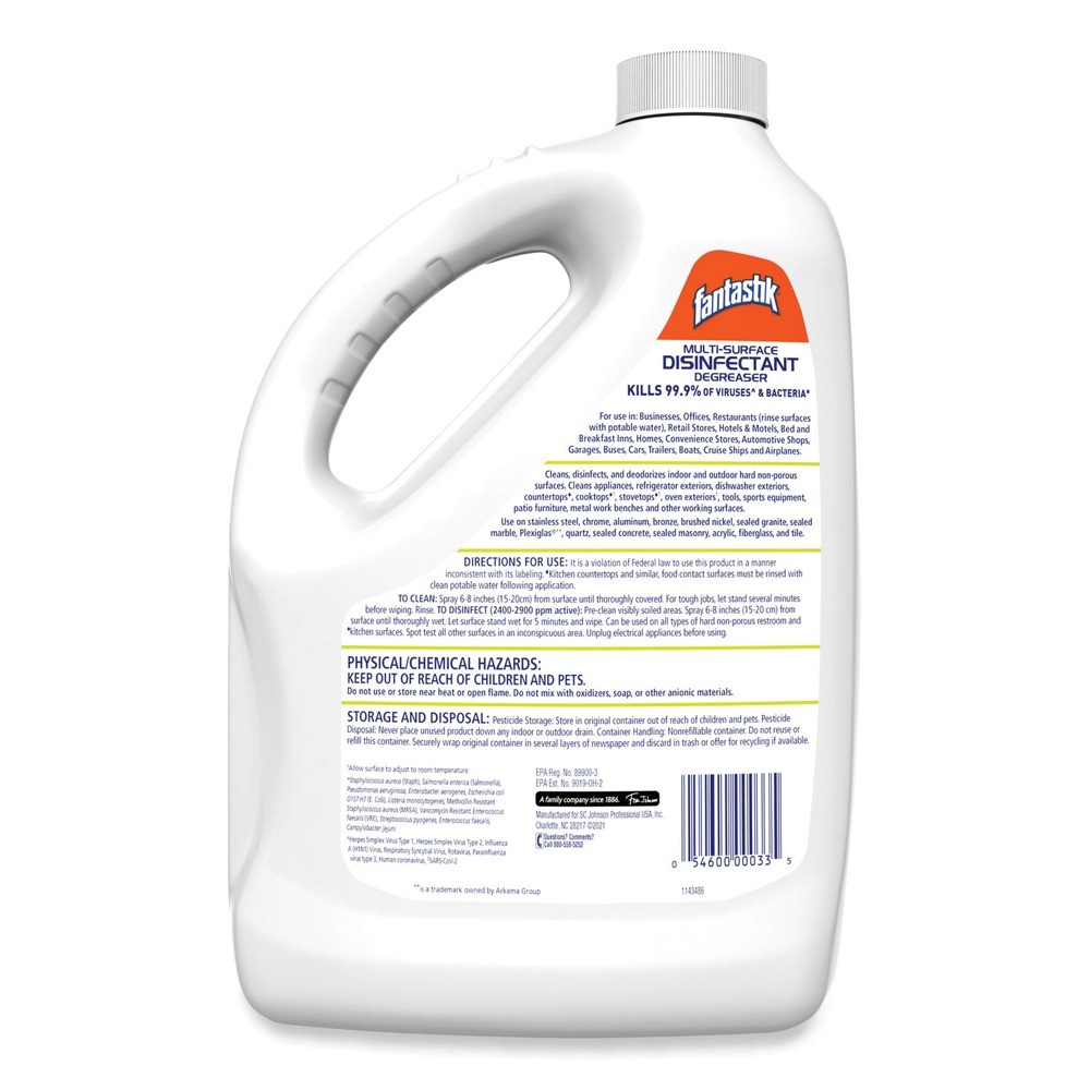 Fantastik 311930 1 Gal. Multi-Surface Disinfectant Degreaser (4/CT) New
