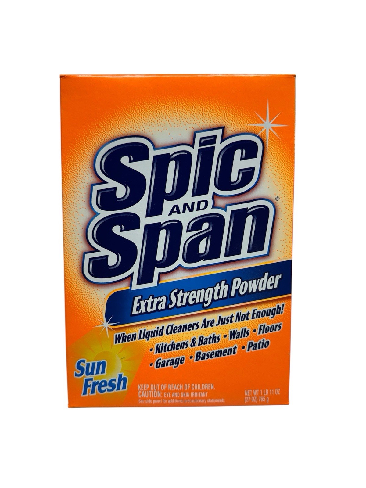 Spic and Span Extra Strength Powder Sun Fresh 27 OZ 1Lb 11Oz Discontinued