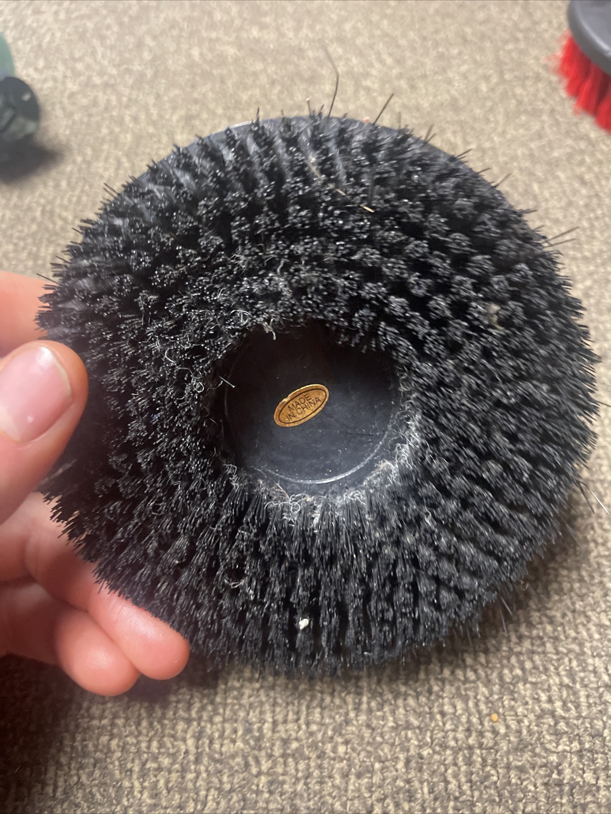 Drill Brush Attachment Soft Plastic for Cleaning Carpet Leather Sofa Furniture