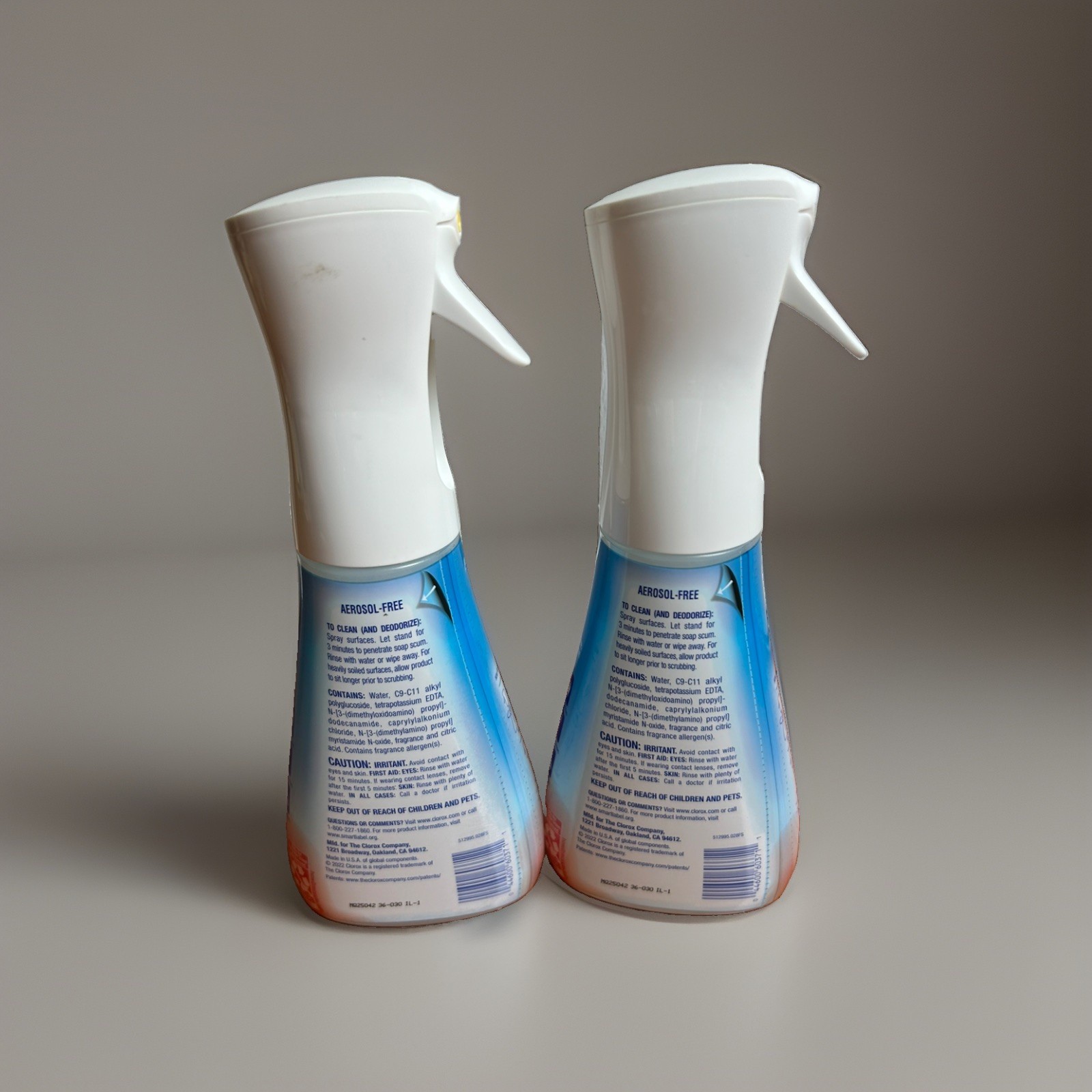2 16oz Clorox Bathroom Ultra Foamer, Cleaner Spray Bottle Island Blossom Scent