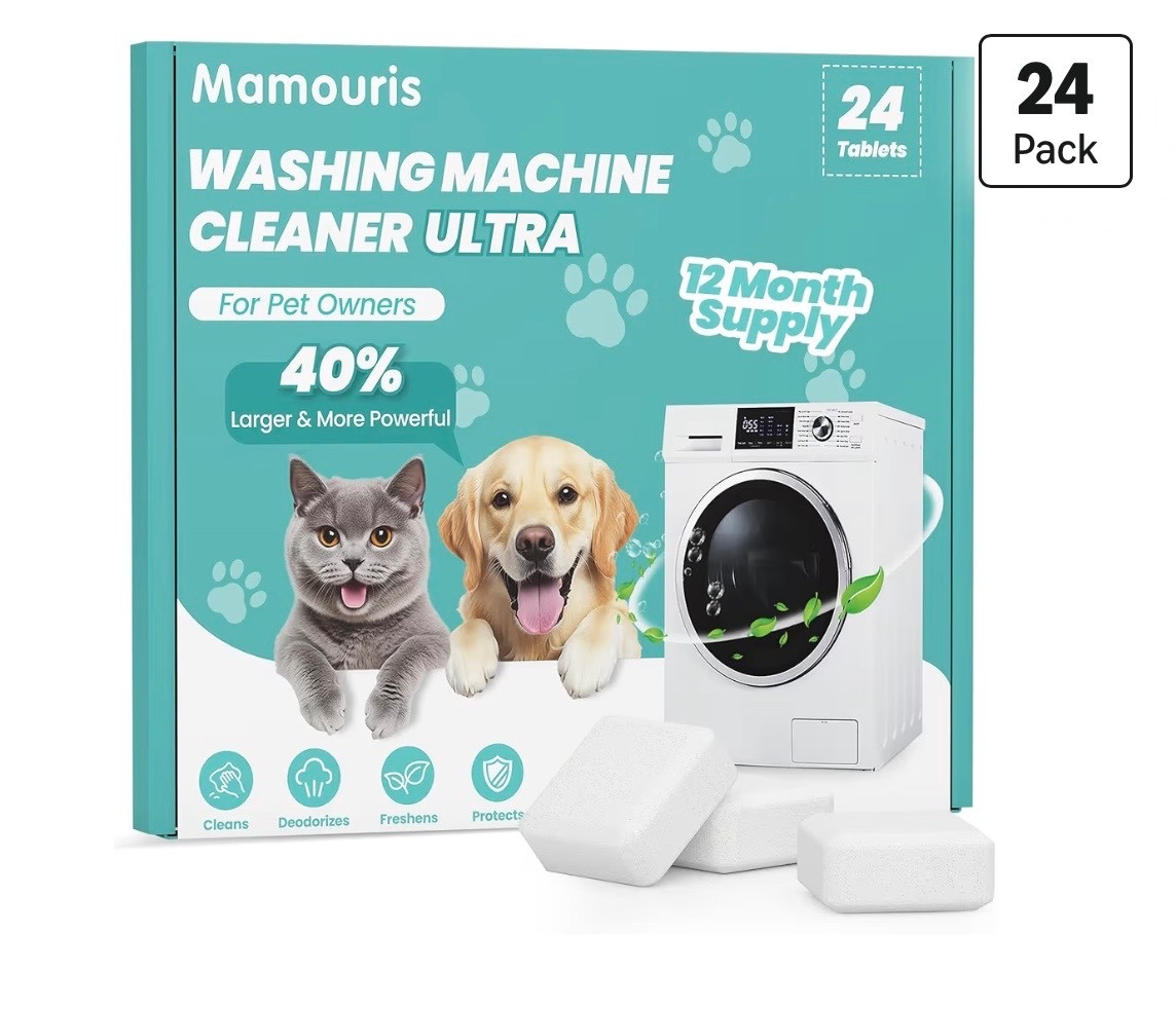 Uproot Clean Washing Machine Cleaner Tablets – 24 Pack for a 12 Month Supply. Fo