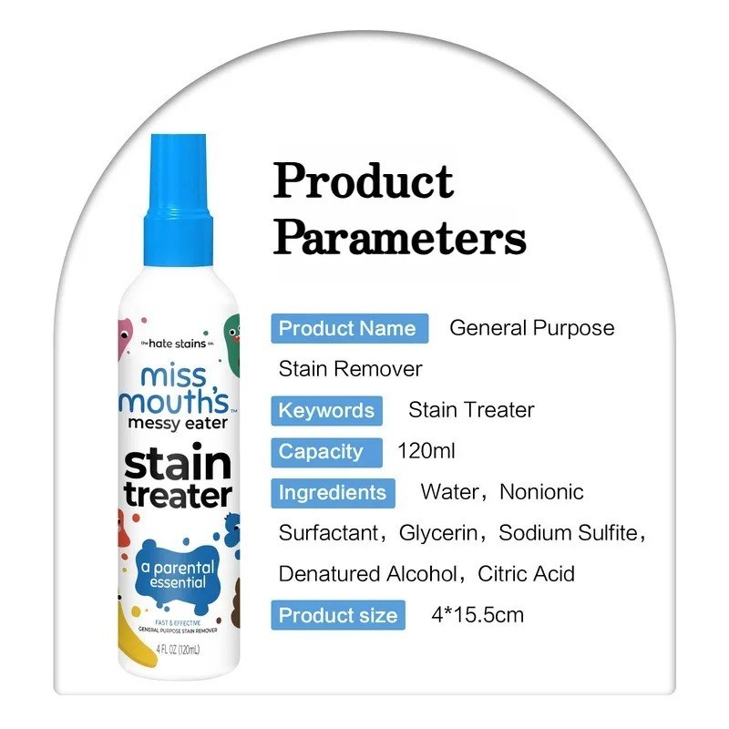 Miss Mouth’s – Messy Eater Stain Treater Spray 4 fl oz – Stain Remover