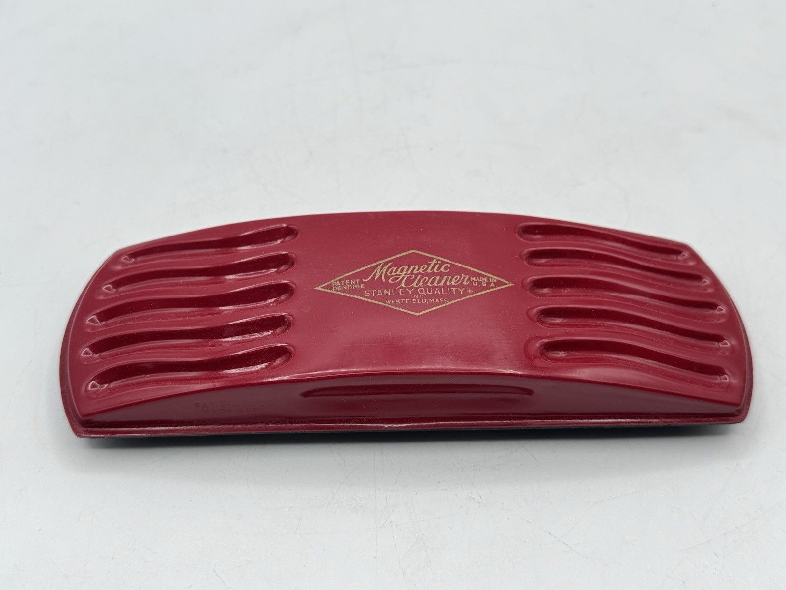 Vintage Stanley Quality Products RED Magnetic Cleaner with Box