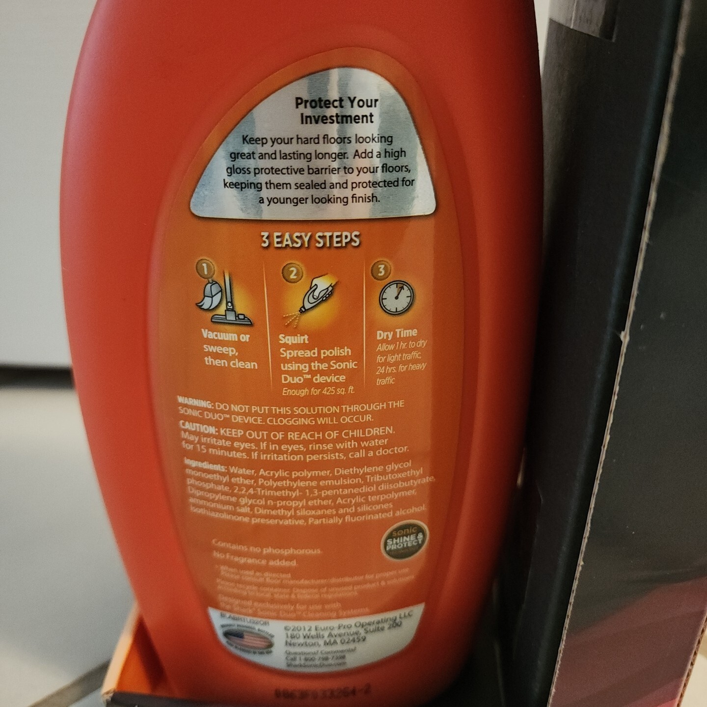 Shark Wood & Hard Floor Polish 28oz High Gloss Restores & Protects NIB w/Pad