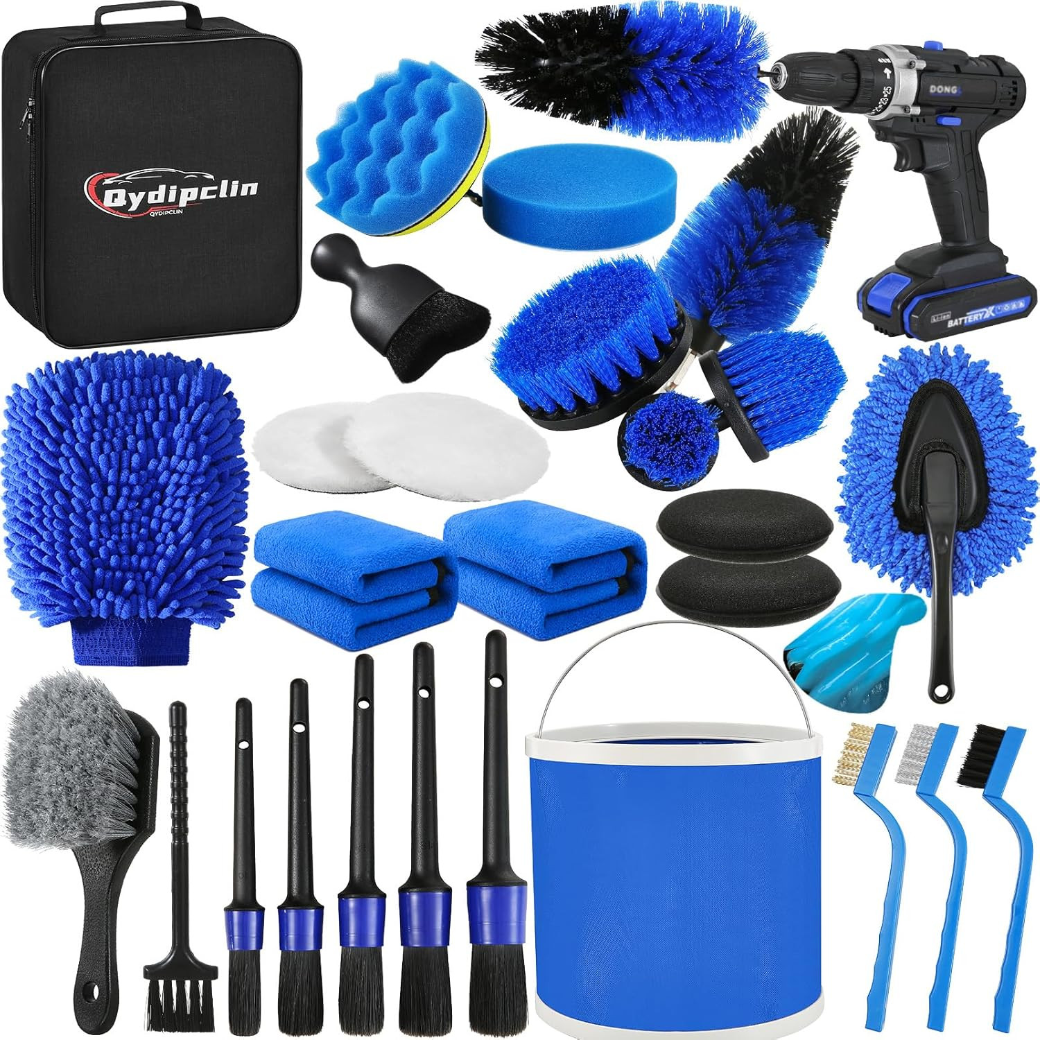 29Pcs Car Detailing Kit, Car Detailing Brush Set, Car Wash Cleaning Kit, Car Det