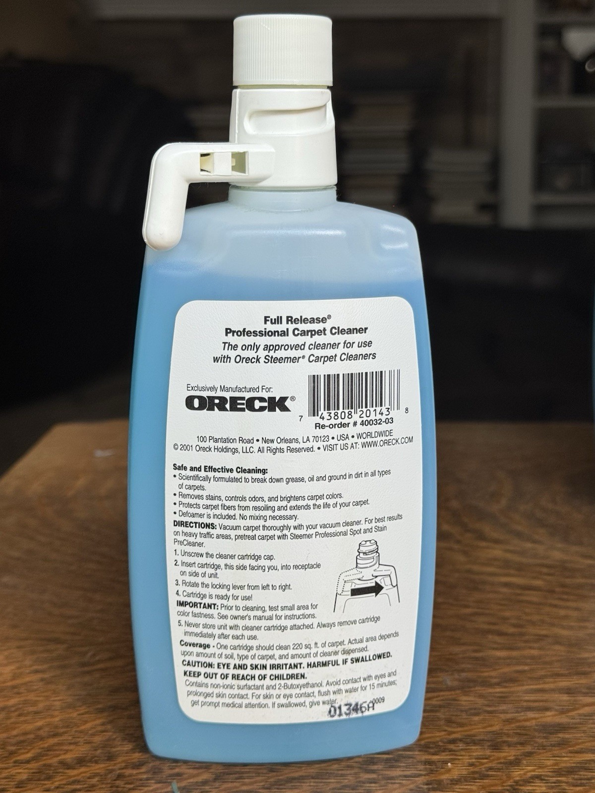 (2) Oreck Steemer Professional Full Release Carpet & Hard Floor Cleaner 15 fl oz