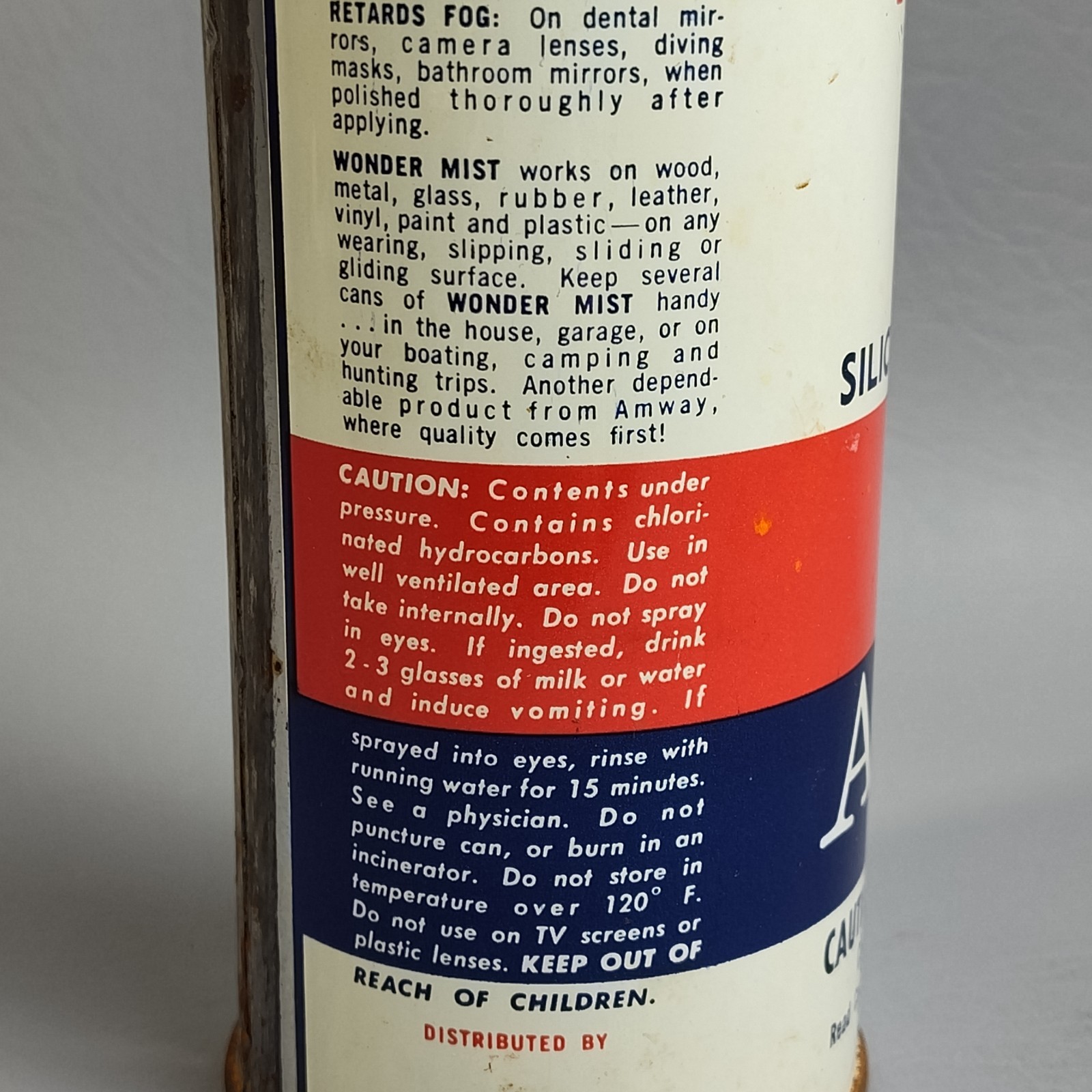 Vintage 1968 Amway Wonder Mist Silicone Spray 16 oz WORKS USED RARE Movie Prop