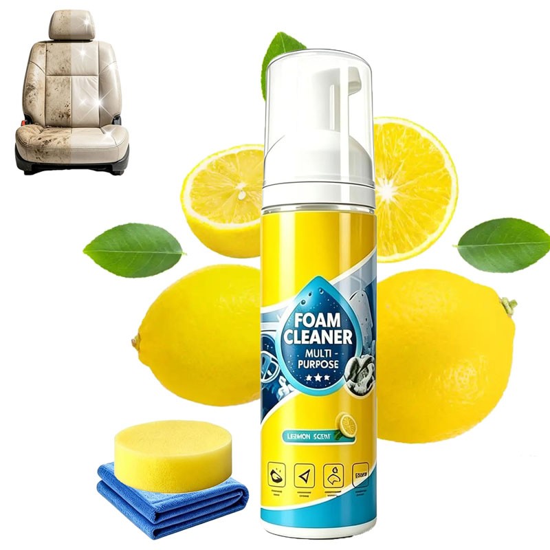 4-in-1 Multi-Enzyme Foam Cleaner, All-Purpose Spray 150ml with Sponge & Towel
