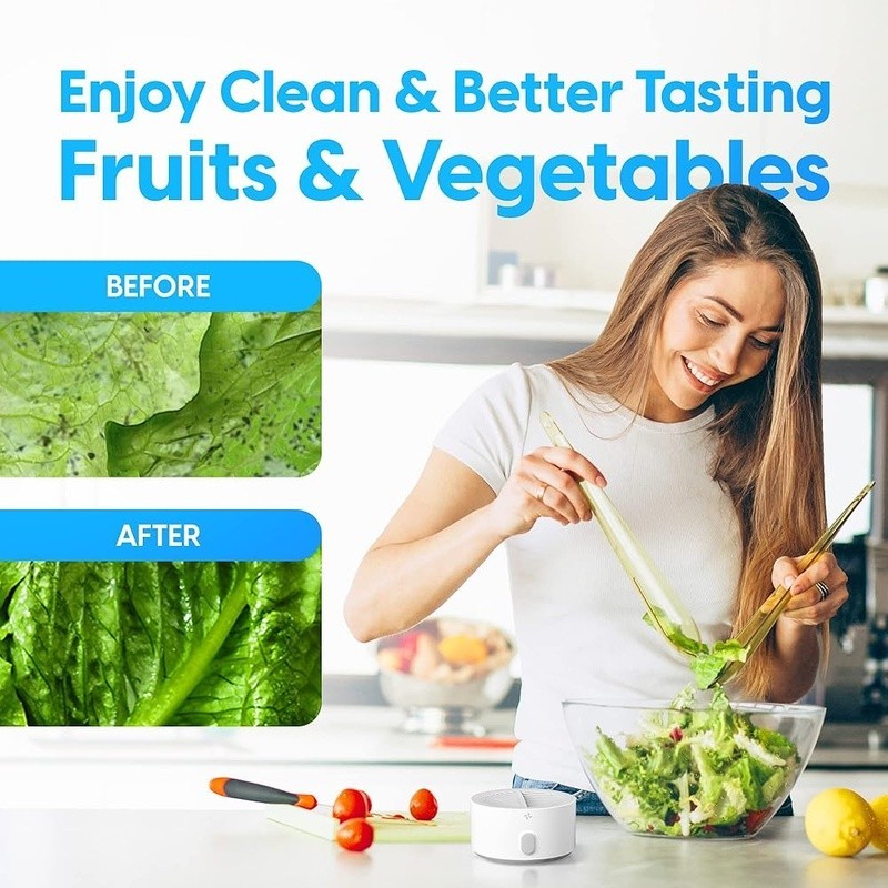 Portable Fruit Vegetable Cleaner Electrolysis Wash Deep Clean Freshness New