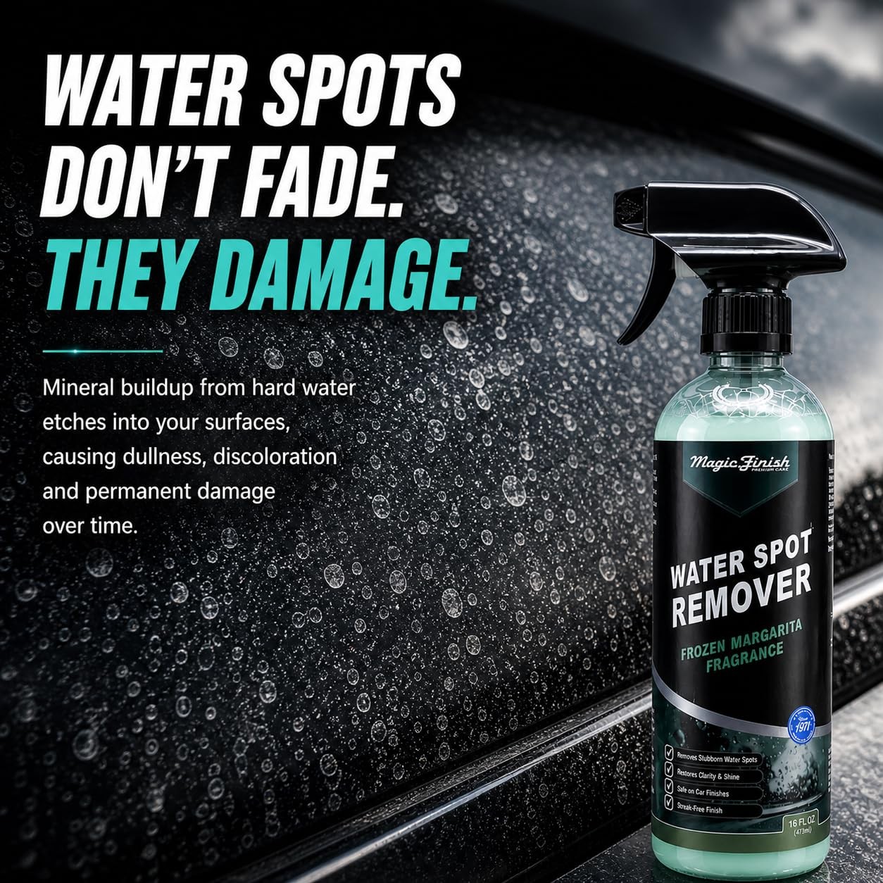 Water Spot Remover for Cars – Professional Hard Water Stain & Mineral Deposit…