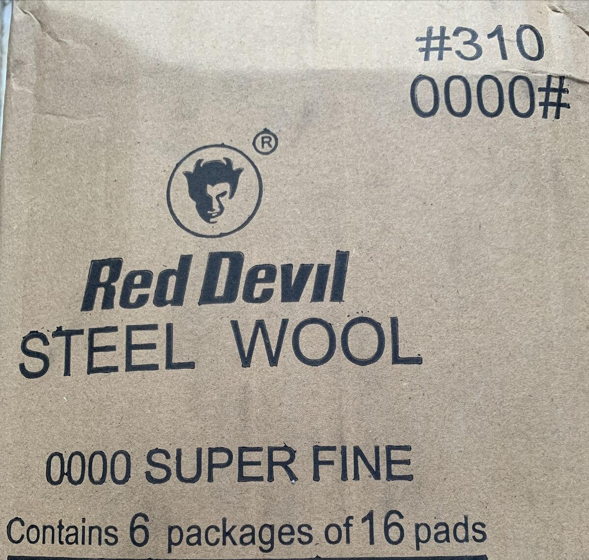 Red Devil 0310 Steel Wool Pads – Super Fine 0000 (96 PACK)