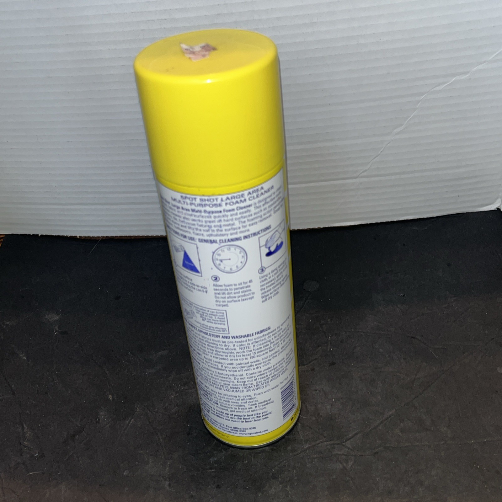 Spot Shot Instant Carpet Stain Remover Aerosol Spray 20 oz NOS Yellow Can