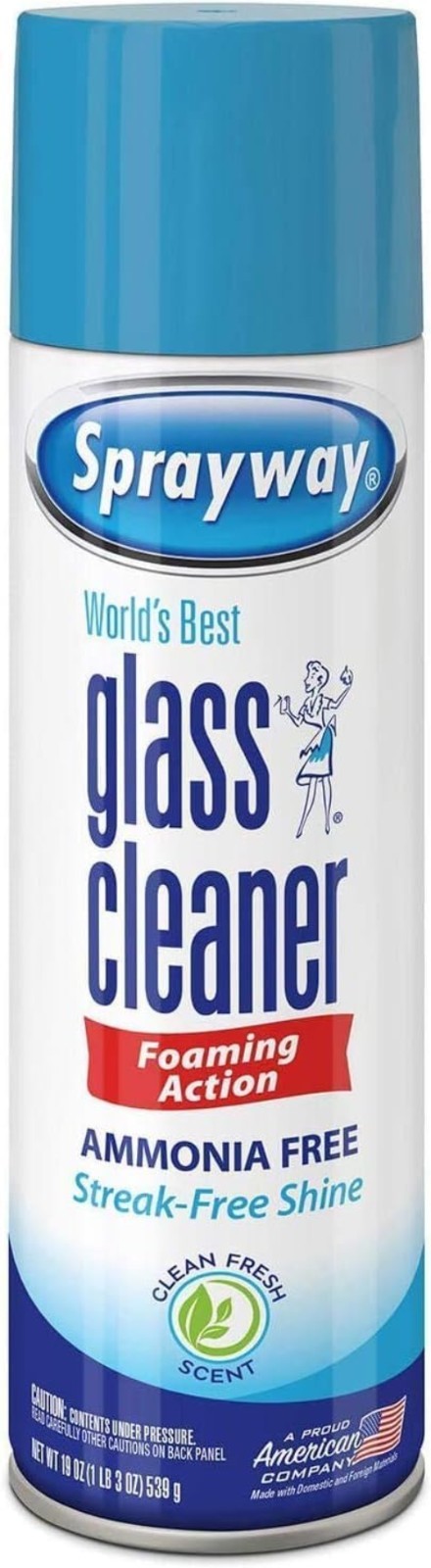 Fresh Scent Ammonia Free Glass Cleaner – 19 Fl Oz (Pack of 4) for Home & Office
