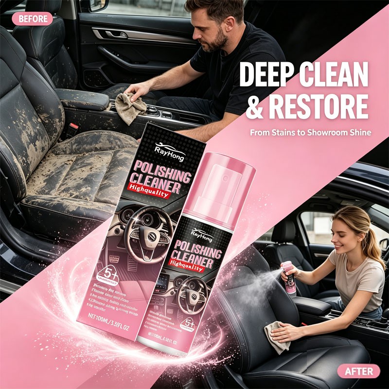 2026 Polishing Cleaner Cars Interior Car Interior Detailer & Cleaner 100ml☆