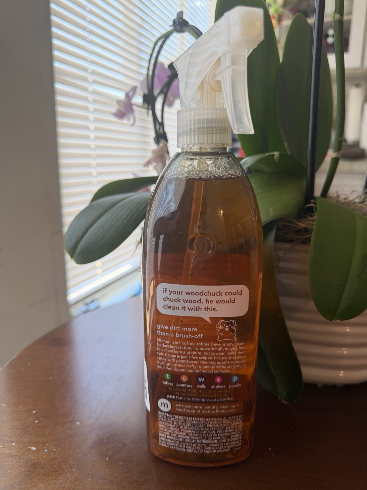 Method Daily Plant-Based Wood Cleaner Spray, Almond Scent, 28 fl oz
