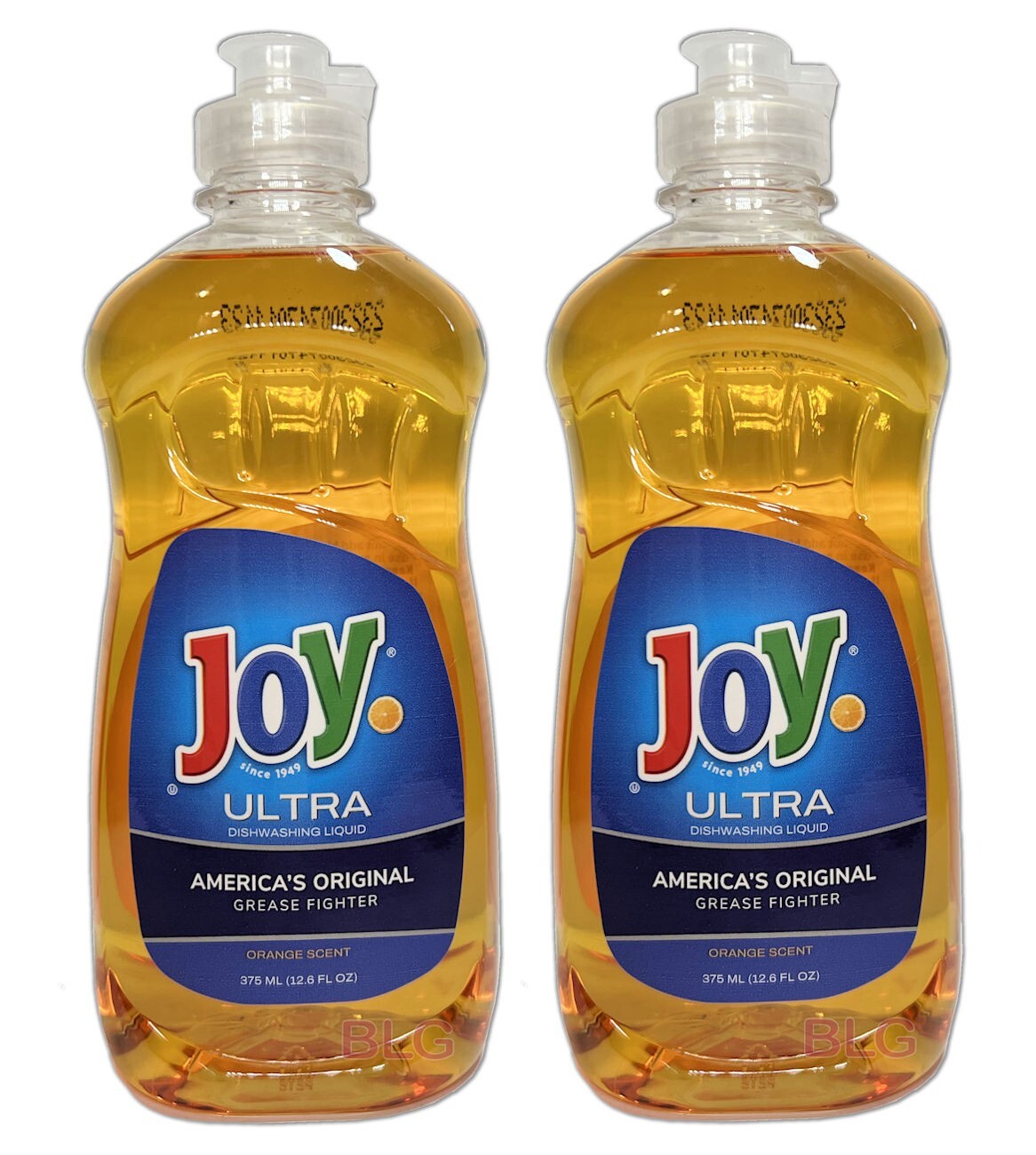 JOY ORANG Scent Dish Pans Washing Detergent Liquid Soap Kitchen 12.6 oz (2 Pack)
