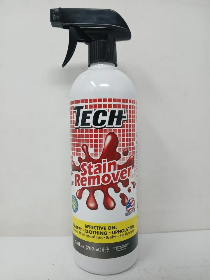 TECH Stain Remover, 24oz Spray Bottle, For Carpet, Clothes, Upholstery, and More
