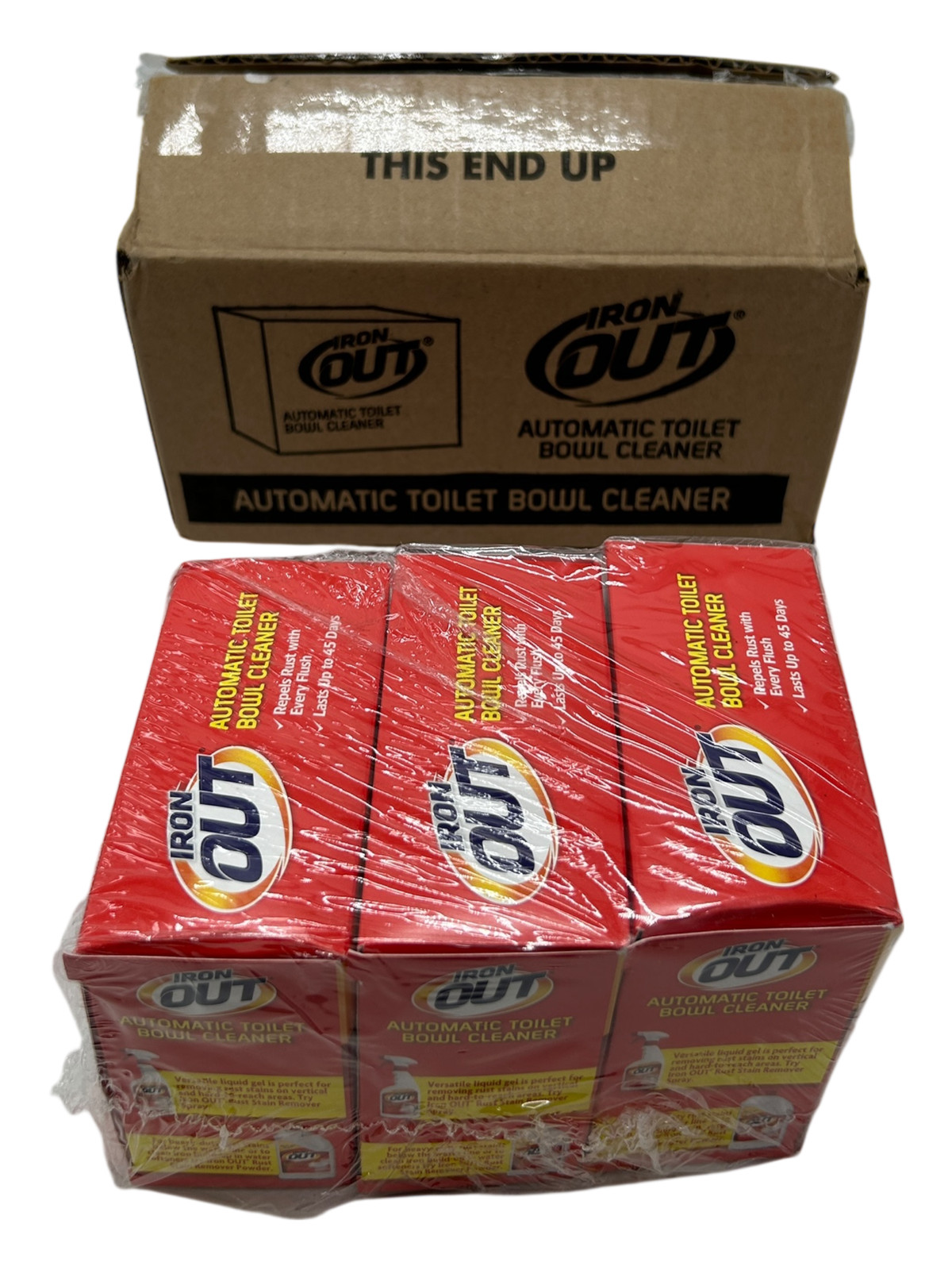 IRON OUT Toilet Bowl Cleaner 4PK
