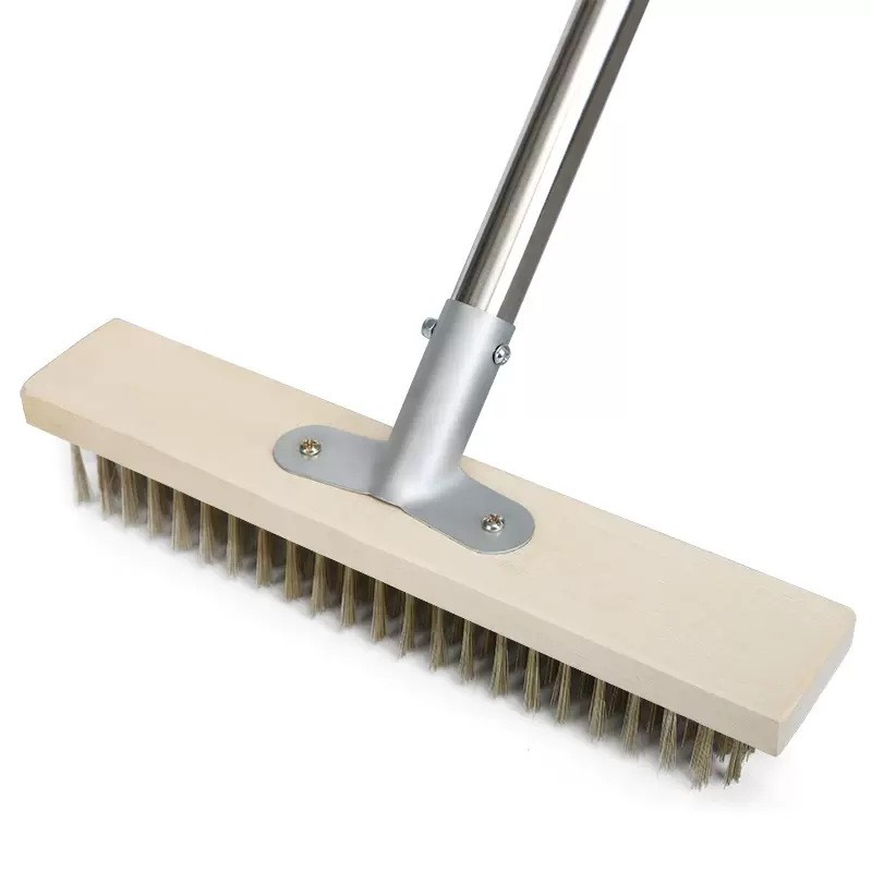 Stainless steel floor brushing, courtyard pool cleaning, moss removal