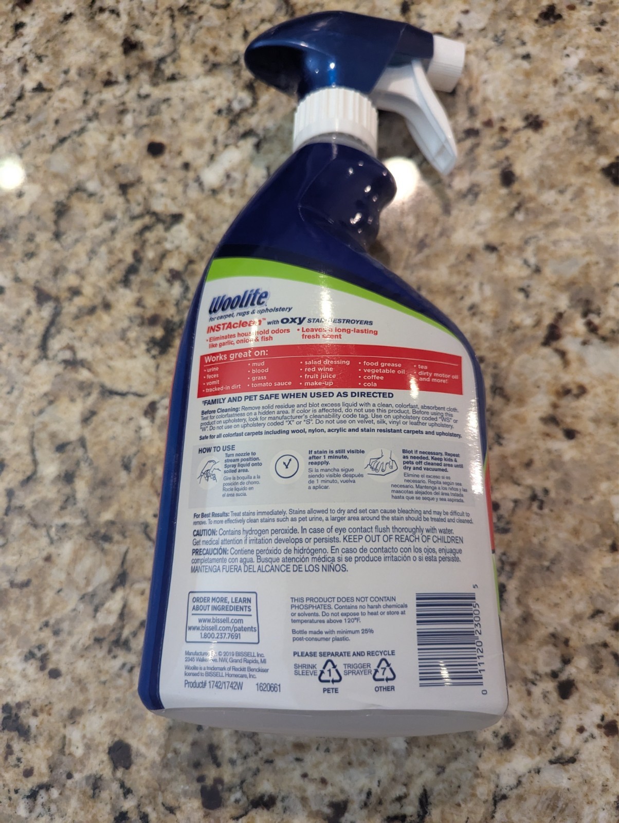 Woolite Insta Clean Oxy Stain Destroyers Stain Removal Carpet Cleaner 22 fl oz