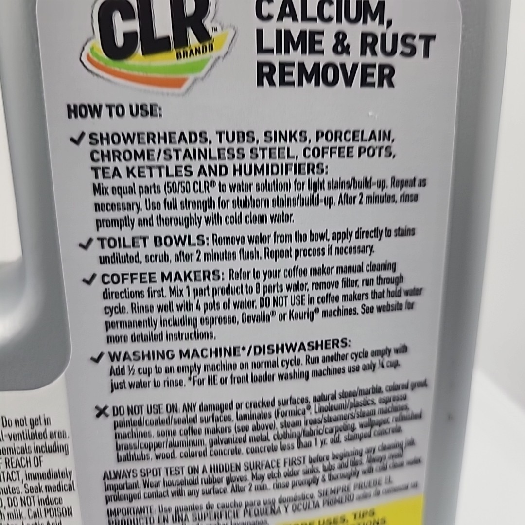 CLR Calcium Lime & Rust Remover Liquid, 28 fl oz