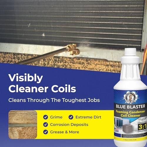 Blue Blaster AC Coil Cleaner Foam Quart 3:1 Concentrate for Outdoor HVAC Units