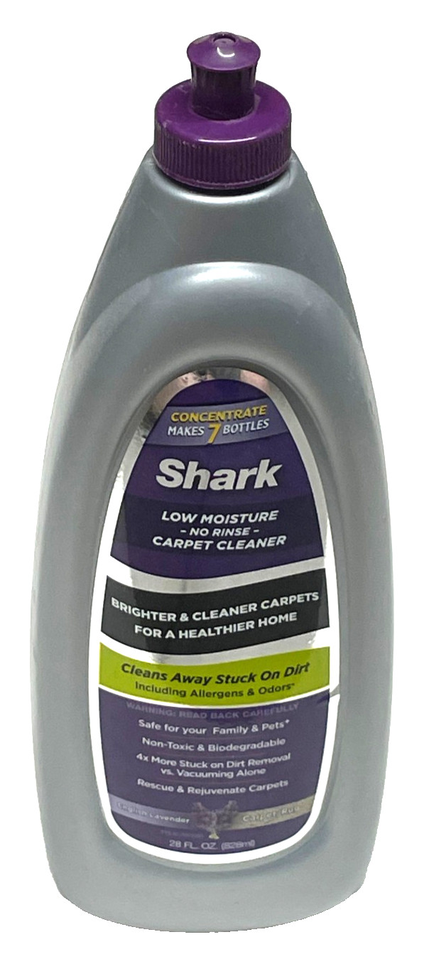 NEW Sealed Shark Low Moisture No Rinse Carpet Shampoo English Lavender 28 fl oz