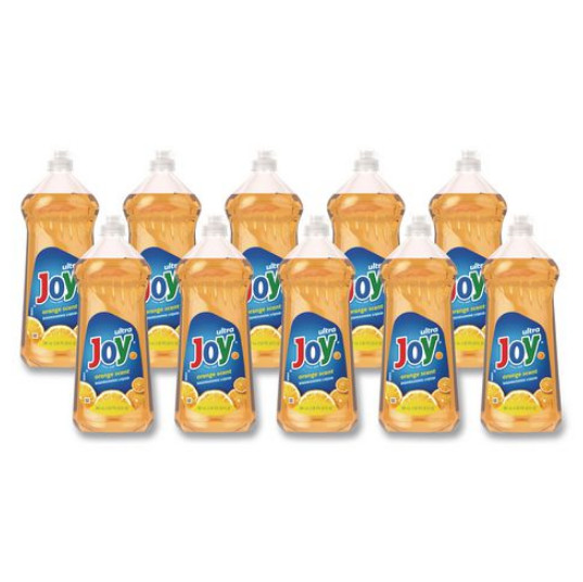 Joy Ultra Orange Dishwashing Liquid Scent 30 oz Bottle Pack of 10 Bulk Case New