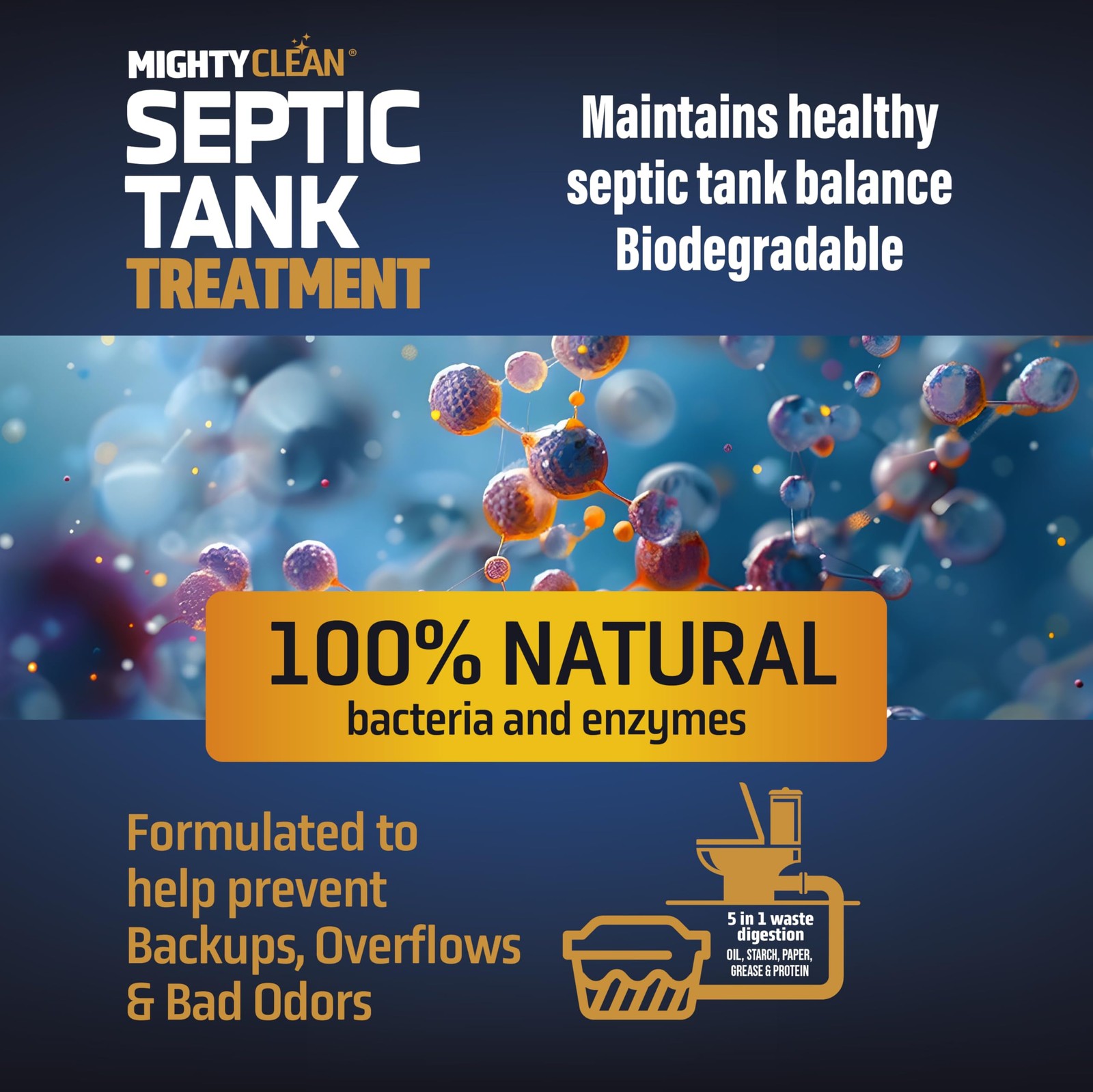 Septic Tank Treatment – 12 Pods, 1 Year Supply – RV Toilet Treatment – Dissol…