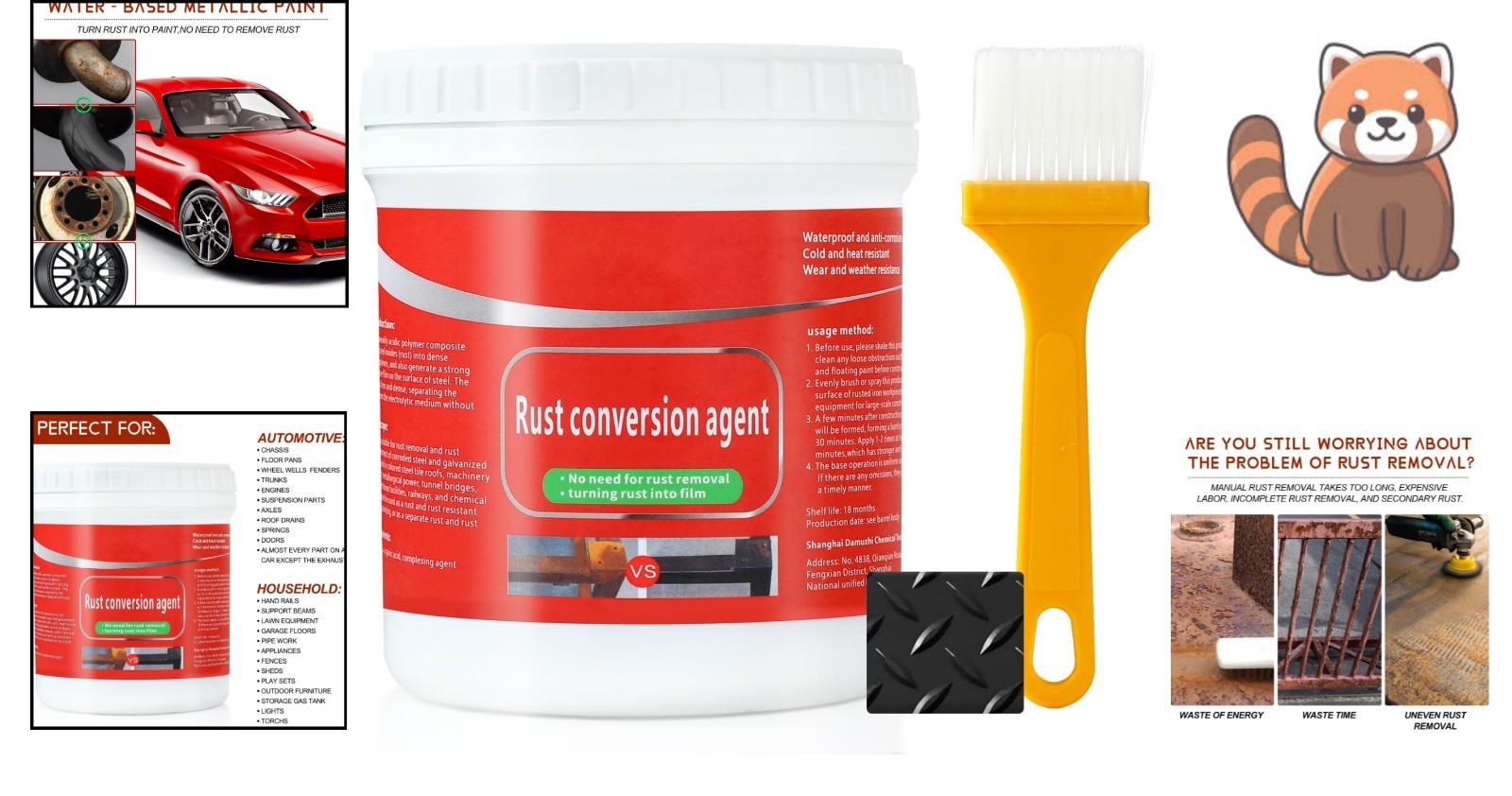 Versatile 300g Rust Renovator – Waterproof Rust Converter for Metal Surfaces
