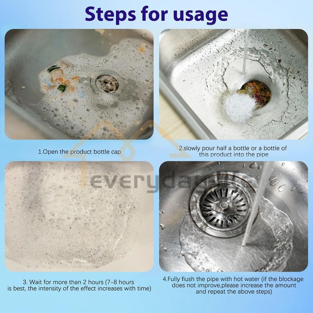 NUAN 300g Sink & Drain Cleaner Powerful Pipeline Dredging Agent Agent Unblocker