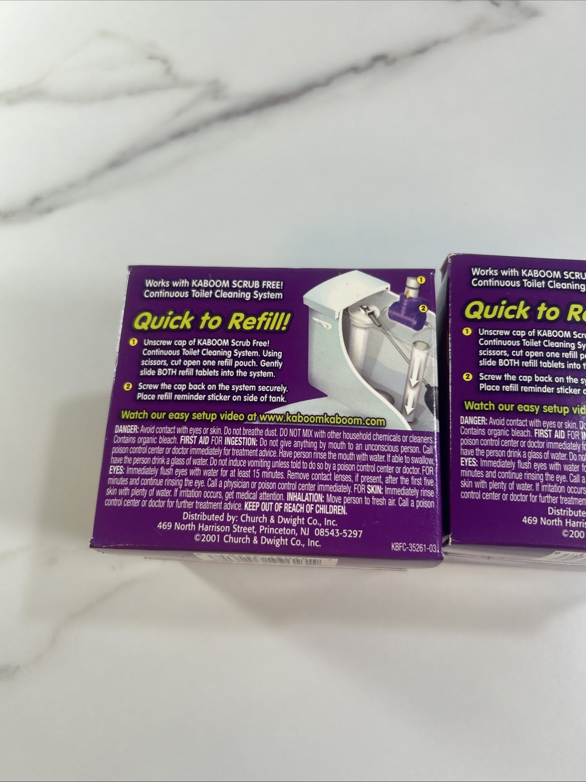 Kaboom Scrub Free Toilet Cleaning Refill Tablets 2 Count Continuous Clean 2