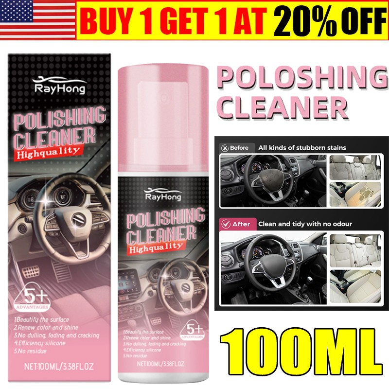 (-20%OFF) Polishing Cleaner Cars Interior Car Interior Detailer and Cleaner -USA