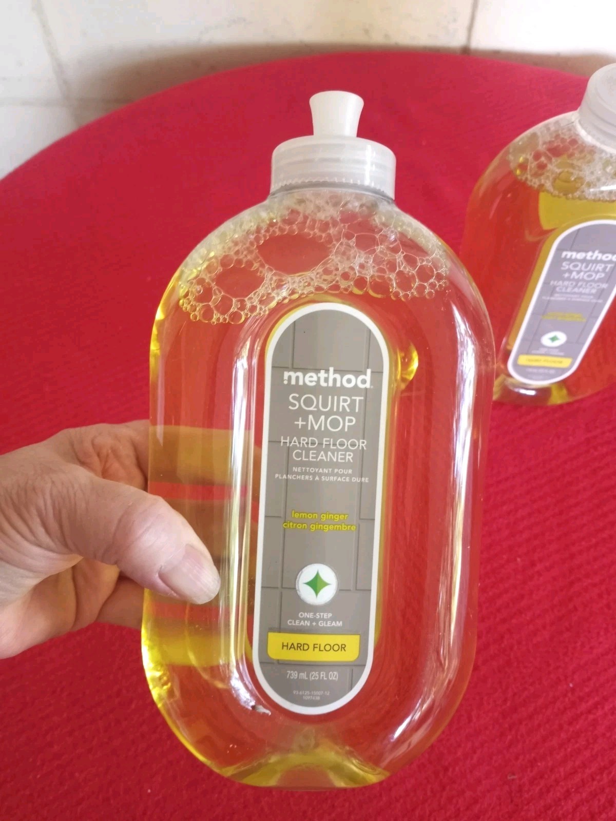 2) Squirt Mop Hard Floor Cleaner Lemon Ginger & Citron 25 fl oz One Step Cleaner