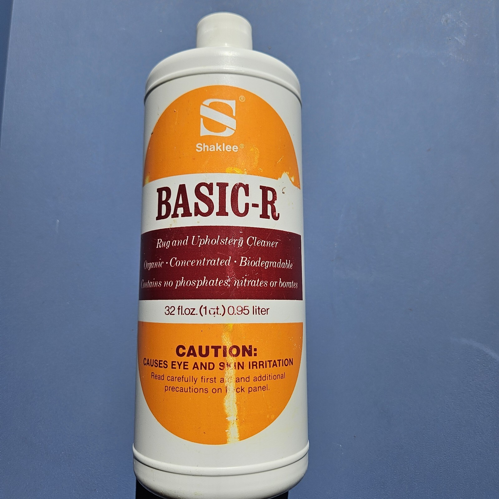 Shaklee Basic-R Rug & Upholstery Cleaner Organic Concentrated Formula NOS Rare